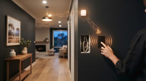 Battery free light switches in Australia for retrofit use